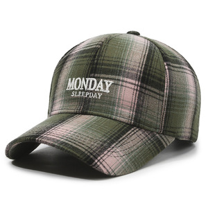 หมวกเบสบอลลายสก็อต ผู้หญิง ผู้ชาย หมวกปักลายตลกๆ สำหรับวันจันทร์ วันหยุด หมวกวินเทจ Y2K หมวกแก๊ปสไตล์ลำลองสำหรับสตรีทแวร์ - Product Image 5
