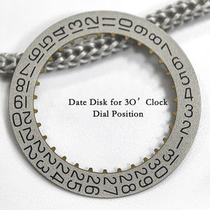 Disque de date London Font à 3/6H, roue de date générique pour CTR Blue Ball-oon <span class=keywords><strong>ETA</strong></span> <span class=keywords><strong>2892</strong></span> - Product Image 4