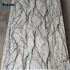 Feuille de marbre en PVC ignifuge Laminas De Pvc Tipo Marmol 244 Plaque Pvc Marmore Alto Colante pour armoire de cuisine - Product Image 6