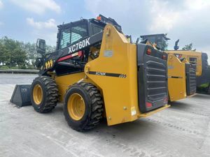 प्रसिद्ध ब्रांड स्किड स्टीड लोडर xc760k 1.1टन रेटेड लोड 0.6m m m cid क्षमता 55.8kw पावर व्हील स्किड स्टीयरिंग लोडर - Product Image 4
