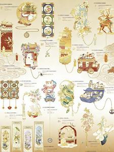 Marque-page magnétique personnalisé en laiton estampé <span class=keywords><strong>Van</strong></span> <span class=keywords><strong>Gogh</strong></span> 3D avec pendentif, chaîne à paillettes et pompon, taille personnalisée, cadeau d'art populaire ou de dessin animé - Product Image 2