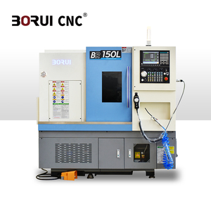 <span class=keywords><strong>Torno</strong></span> CNC de Cama Inclinada de Alta Velocidad BoRui BR150L con Motor Integrado de 2000 rpm y Rodamientos Cerámicos para Mecanizado de Precisión - Product Image 1
