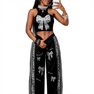 Conjunto Deportivo Casual de Invierno para Mujer, Talla Grande, Manga Larga, Ligero, Transpirable, 100% Algodón, Alta Calidad - Product Image 1