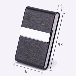 Customized Fashion PU Leather Business Card Holder Case for Passport Credit Cards Slim <b>RFID</b> <b>Blocking</b> Protective <b>Wallet</b> No - Product Image 2