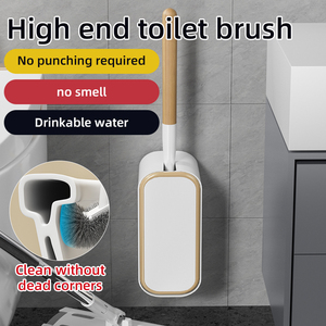 Super Easy Use Wall-Mounted Household <strong>Toilet</strong> Cleaner PP Material <strong>Wood</strong> Handle Durable <strong>Toilet</strong> <strong>Brush</strong> - Product Image 5