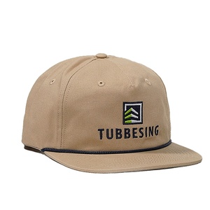 Casquette Snapback à 5 panneaux à visière plate avec logo personnalisé OEM, broderie en coton - Product Image 5