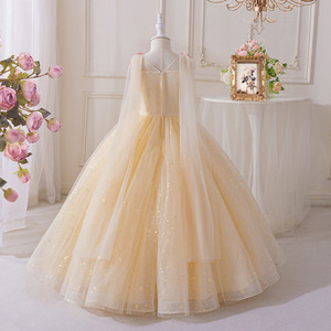YIMINGZHI Vestido <span class=keywords><strong>de</strong></span> niña con lazos, directo <span class=keywords><strong>de</strong></span> fábrica, ideal para ocasiones importantes como bailes y fiestas. - Product Image 4