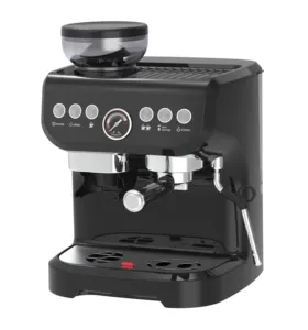 Cafetera eléctrica automática 3 en 1, máquina de café Espresso con molinillo