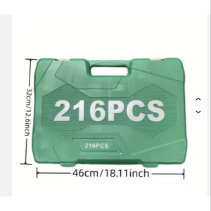 Juego de Herramientas Mecánicas Automotrices Profesionales de 216 Piezas con Llaves de Filtro de Aceite, Kit Completo de Herramientas para Reparación de Automóviles CRV-216 CRV-21 - Product Image 4