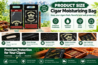 Promotion prix inférieur fermeture à glissière sacs d'emballage de cigares-cigare voyage humidor sac accessoires pochette à cigares