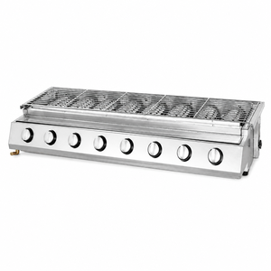 Parrilla de Gas Comercial de Ocho Quemadores para Barbacoa, Ideal para Brochetas, Filetes, Pollo, Salchichas, Restaurantes y Servicios de Catering - Product Image 1
