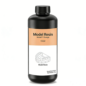 Résine d'impression 3D dentaire à faible odeur, bouteille de 1 kg, résine sensible aux UV à haute dureté pour modèles dentaires, couronnes, bridges temporaires - Product Image 1
