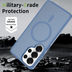 Étui <span class=keywords><strong>de</strong></span> téléphone magnétique <span class=keywords><strong>de</strong></span> haute qualité avec sensation <span class=keywords><strong>de</strong></span> peau, étui pour <span class=keywords><strong>Samsung</strong></span> S26 Ultra, étui <span class=keywords><strong>de</strong></span> téléphone portable bleu pour <span class=keywords><strong>Samsung</strong></span> S26 25 24 23 22 - Product Image 5