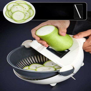 Râpe à légumes multifonctionnelle CXT008 en gros avec panier égouttoir, coupe-pommes de terre et trancheuse à radis pour la cuisine domestique - Product Image 3