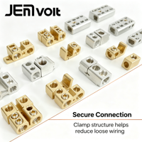 Connecteur de câble en laiton pour borne de raccordement, anti-desserrage, pour mise à la terre et protection contre la foudre