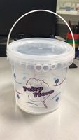 Offre Spéciale Impression Personnalisée Et Logo 2L CLAIR Ou Seau En Plastique Transparent Pour L'emballage De Nourriture