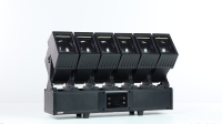 Barre de lumière LED mobile IP65 étanche 400W 6*60W RGBW CRI≥90 Beam Wash pour scène, DJ, fête, mariage, théâtre, spectacle en direct