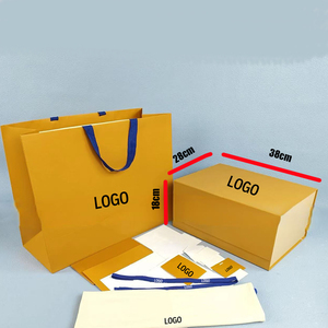 Custom <b>Printed</b> Luxury <b>Packaging</b> Paper Tote Bags Dust Proof Drawstring Bags Magnetic Foldable Gift Boxes Bulk - Product Image 5
