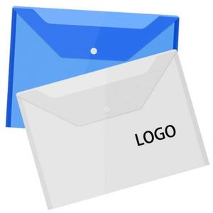 Porte-documents en PVC transparent format A4 avec barre coulissante pour rapports et documents - Product Image 1