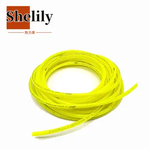 1/4" braided pu tube For Air Line system yellow polyurethane hose