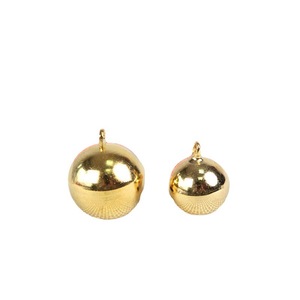 Cloche en cuivre électroplaqué pour animaux de compagnie, or et argent, 6 mm à 20 mm, accessoire artisanal en métal, décoration de Noël, Nouvel An, Halloween - Product Image 2