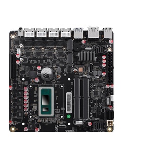 Bán buôn 6-bay NAS Bo mạch chủ I5-12450H 6 * NVMe 6 * SATA3.0 1 * pciex4 4 * I226-V 2.5 gam tường lửa PC Board <span class=keywords><strong>Mini</strong></span> ITX Mainboard 2xddr5 - Product Image 1
