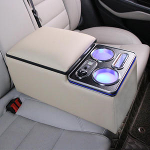 Accoudoir arrière de voiture avec chargeur sans fil et lumière LED, boîte de console centrale, <span class=keywords><strong>support</strong></span> de gobelet pour siège arrière de camion, Mazda, Honda, Toyota - Product Image 5