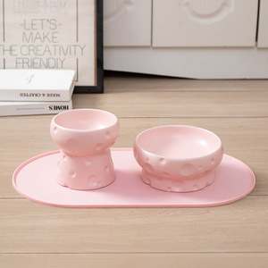 Ciotola per Cani in Ceramica Ecologica con Piedini Alti, Protegge la Colonna Cervicale, Impermeabile, per Cibo e Acqua - Product Image 2