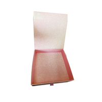 Boîte cadeau rose pailletée de qualité supérieure à 2 niveaux, boîte rigide personnalisée avec logo et tiroir pour cadeaux de demoiselle d'honneur et de mariage