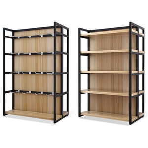 Heavy Duty gỗ kim loại siêu thị kệ cho đồ ăn nhẹ/Đồ uống/đồ dùng cá nhân giá tùy chỉnh kệ cho các cửa hàng tiện lợi - Product Image 4