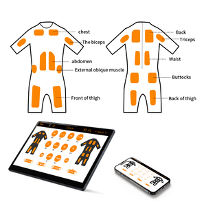 Combinaison de fitness EMS rechargeable pour le tonification et la récupération du corps entier - Product Image 6