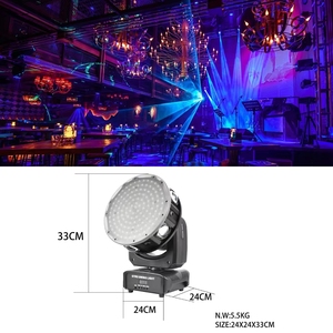 Lumière de scène à tête mobile LED 120w Dmx Rgbw Pixel Beam Laser Wash Strobe pour scène, bar, DJ, discothèque - Product Image 4