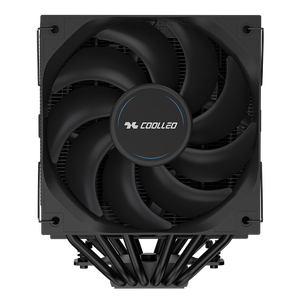 Coolleo b60t Màn hình LCD hiển thị không khí làm mát bằng màu đen CPU tản nhiệt I7 lga1851 AM5 9800x3d - Product Image 3