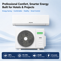 AC Split DC Inverter R32 Refrigerant 9000BTU Baru untuk Rumah Tangga Berukuran Kecil, Tipe Dinding, Colokan EU