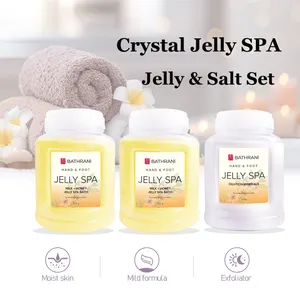 Cura della pelle Foot SPA profumo naturale Crystal Jelly SPA Pedicure Soak Powder Foot Soak Salt Exfoliating Set