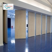 Cloison acoustique mobile empilable pour école, panneau mural design, prix des murs mobiles pour salle de réception