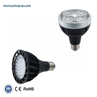 Lampe LED Par30 220V pour rails, projecteur à faisceau de 24 degrés, ampoules E27 10W 12W 30W 35W, blanc froid, neutre, chaud, décoratif