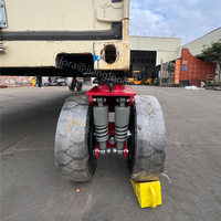 Roulettes de conteneur à double roue verrouillables et amortissantes de 16 pouces JL pour conteneur de transport de 40 pieds