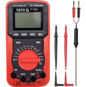 Multímetro Digital YATO, Multímetro Inteligente de Alta Precisión para Electricistas, Pequeño, Portátil y Automático para Mantenimiento -YT-73087 - Product Image 5