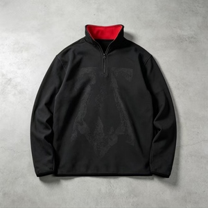 Camiseta Masculina de Manga Longa com Zíper Frontal, Respirável, em Fleece, Modelo Sólido (Tamanho Alpha XX-Large Regular) - Product Image 2