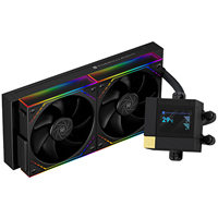 Refroidisseur de processeur liquide Thermalright Core Matrix 240 VISION ARGB BLACK avec écran LCD IPS de 2,1 pouces, ventilateurs 2000 RPM pour LGA1700 AM5
