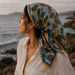 Digital Print Reversible <b>Silk</b> <b>Scarf</b> Women European American Adult Square Breathable Fashion Pattern All Seasons Daily Wear - Product Image 4