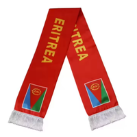 T-shirt noir d'Érythrée en gros, personnalisable, pour événements sportifs, décorations de célébration, accessoires de supporter sur le thème du drapeau national
