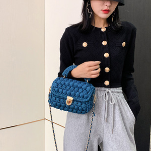 Nouveaux sacs à main tendance en crochet pour femmes, sacs à main en tricot épais tissé, sacs en crochet DIY, sacs à main faits à la main pour femmes - Product Image 2