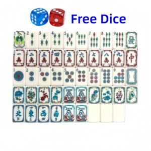 Tuiles de Mahjong Américain en Acrylique et Design Teal, Ensemble de Luxe Personnalisé Gravé, Tuiles de Mahjong Américain pour Jeux Américains - Product Image 3