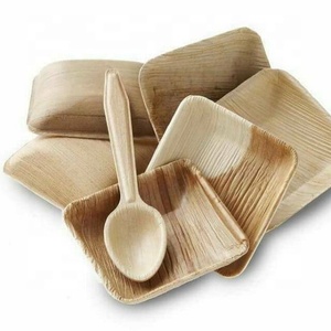 Couverts à motif de feuilles de palmier Areca de qualité supérieure Plats et assiettes écologiques furtifs et biodégradables - Product Image 5