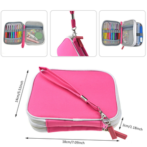 Looen 16pcs Crochet Hooks Set 52pcs Full Knit Gauge Scissors Stitch Holder and <strong>Sewing</strong> Accessories <strong>Case</strong> for Knitting <strong>Sewing</strong> - Product Image 3