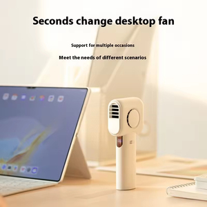 Mới Giá Rẻ 100 Bánh 4000MAh Ice Làm Mát Cầm Tay Mini USB Fan Di Động Ngoài Trời Gió Có Thể Sạc Lại Pin Máy Bay Phản Lực Fan Khăn Lau Bụi Mát - Product Image 3