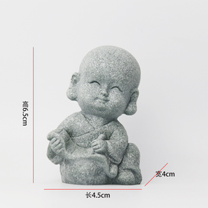 รูปปั้นพระพุทธรูปภูมิทัศน์ภูมิทัศน์ของตกแต่งสวนบอนไซประดับหินพระเล็กๆน้อยๆ - Product Image 4