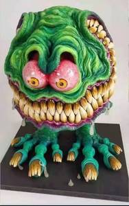 Statue de monstre de dessin animé pour enfants, Statue de monstre à grande bouche, Statue de souris foucheuse au <span class=keywords><strong>volant</strong></span>, Accessoires de voiture, Cadeau, Figurine Rat Fink - Product Image 6